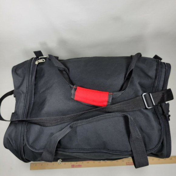 Walt Disney World 1971 Mickey Mouse Black Duffel Bag Travel Gym Tote Disney Park - Picture 7 of 11